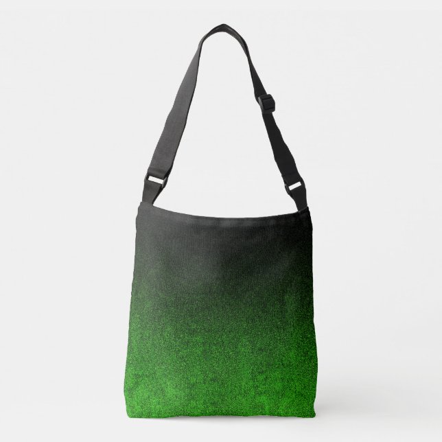 Bolsa Ajustável Gradação de Brilho Verde e Preto (Frente)