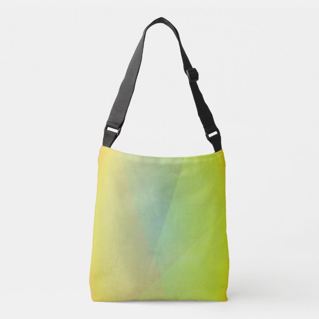 Bolsa Ajustável Gradação Geométrica Amarela Moderna (Frente)