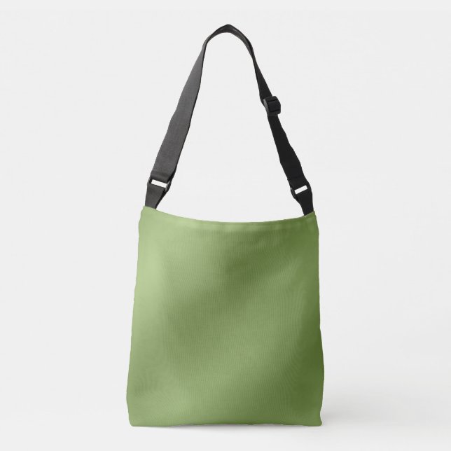 Bolsa Ajustável Gradação Verde Sólido Moderno Padrão de Onda (Frente)