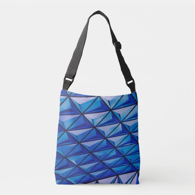 Bolsa Ajustável grade de ângulos azuis (Frente)