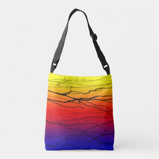 Bolsa Ajustável Gradiente abstrato (Verso)