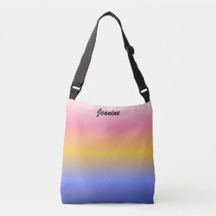 Bolsa Ajustável Gradiente Rosa Amarelo e Azul