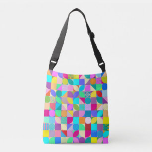 Bolsa Ajustável Gráfico de Diversão Geométrica Colorida de Abst