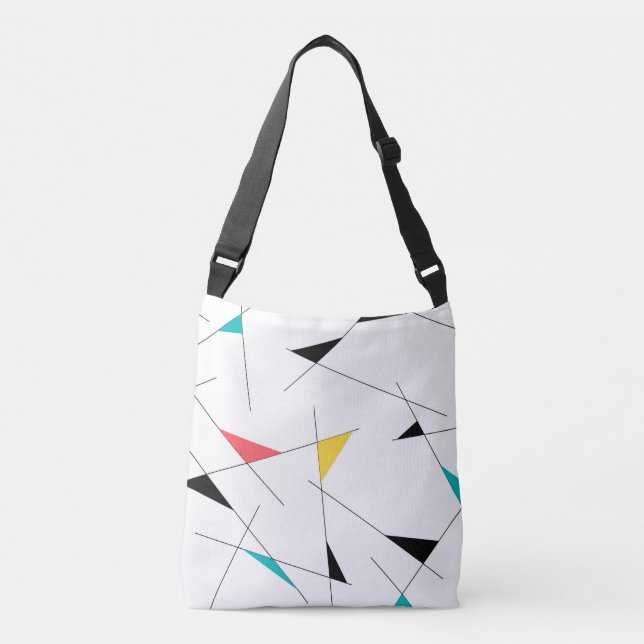 Bolsa Ajustável Gráfico geométrico moderno, moderno, moderno, simp (Frente)
