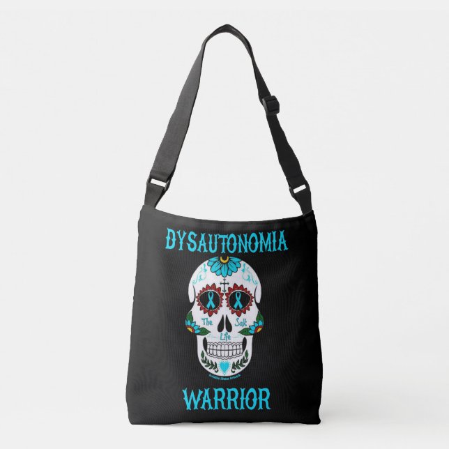 Bolsa Ajustável Guerreiro/crânio de açúcar...Disautonomia (Frente)
