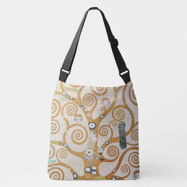 Bolsa Ajustável Gustav Klimt A Árvore Da Vida Art Nouveau (Frente)