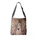 Bolsa Ajustável Gustav Klimt Garden Path Painting, Tonturas Terres<br><div class="desc">Elevem seu estilo cotidiano com esta bolsa de corpo cruzado com a obra-prima "Caminho do Jardim com Galinhas" de Gustav Klimt. Essa reprodução vibrante captura os detalhes intrincados e as cores vibrantes da pintura original, infundindo suas roupas cotidianas com capricho e charme. Perfeito para mercearias, livros ou essências do dia...</div>