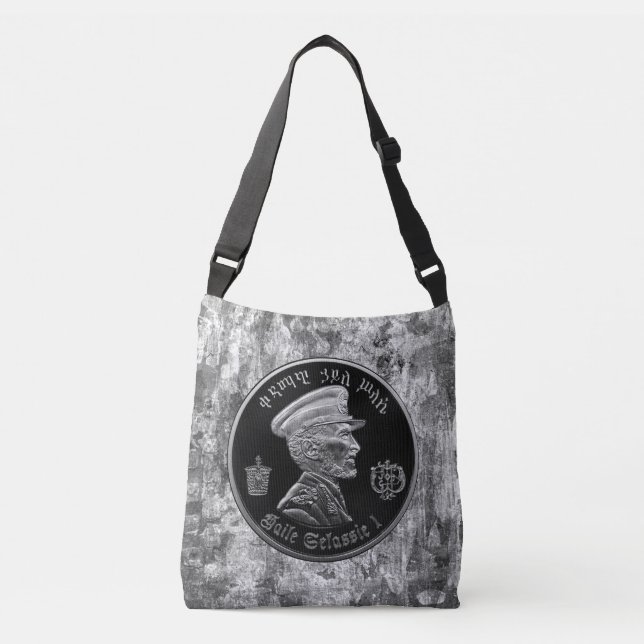 Bolsa Ajustável Haile Selassie - Jah Rastafari reggae Roots Bag - (Frente)