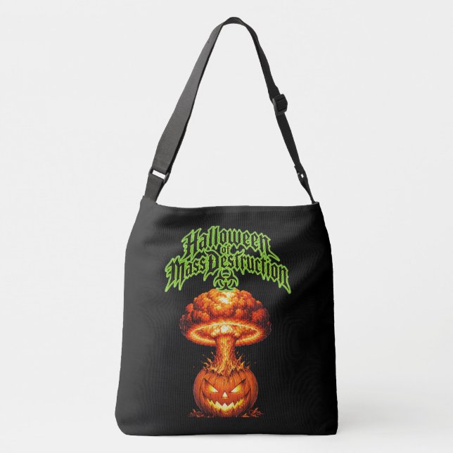 Bolsa Ajustável Halloween de Destruição Nuclear Abóbora-Lanterna (Verso)