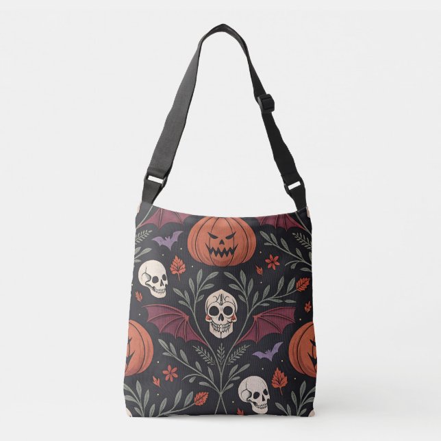 Bolsa Ajustável Halloween Vibes Pattern (Frente)