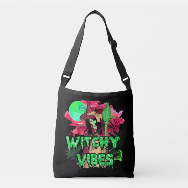 Bolsa Ajustável Halloween Witchy Vibes (Frente)
