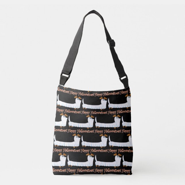 Bolsa Ajustável Happy Halloweiner Dachshund (Frente)