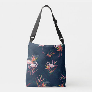 Bolsa Ajustável Hawaiian Flamingo: Trabalho de arte Tropical Vinta