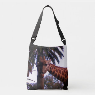 Bolsa Ajustável Histórias da Girafa Alta Sob a Palmeira,
