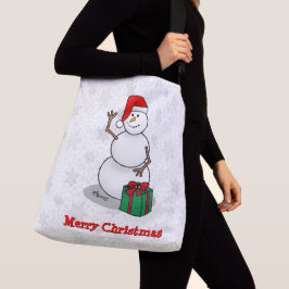 Bolsa Ajustável Ho Ho Feliz Papais noeis de Natal Bonito Snowman