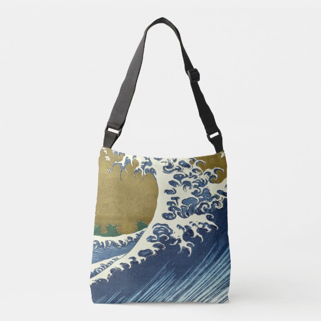 Bolsa Ajustável Hokusai Big Wave Japão Art (Frente)
