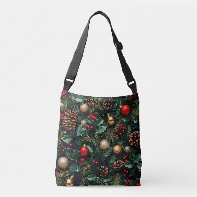 Bolsa Ajustável Holly Berry Winter Wonderland (Frente)