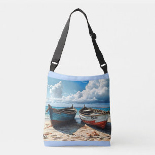 Bolsa Ajustável "Horizonte Azul". Um Vazamento Colorido Do Barco