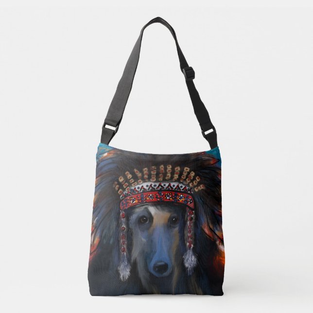 Bolsa Ajustável Hound Afegão (Frente)