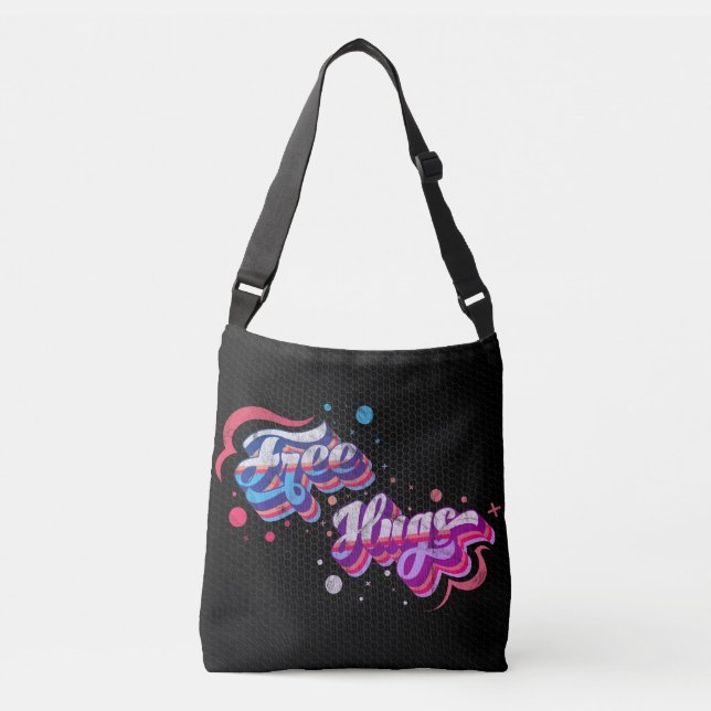Bolsa Ajustável Hugs Gratuitos - Deluxe Purple Mix Edition (Frente)