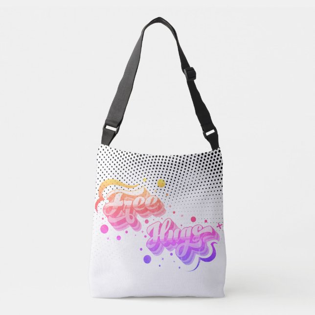 Bolsa Ajustável Hugs Gratuitos - Deluxe Rainbow Dots Mix Edition (Frente)