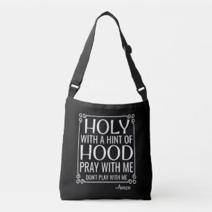 Bolsa Ajustável Humor Cristão Sagrado e Capuz