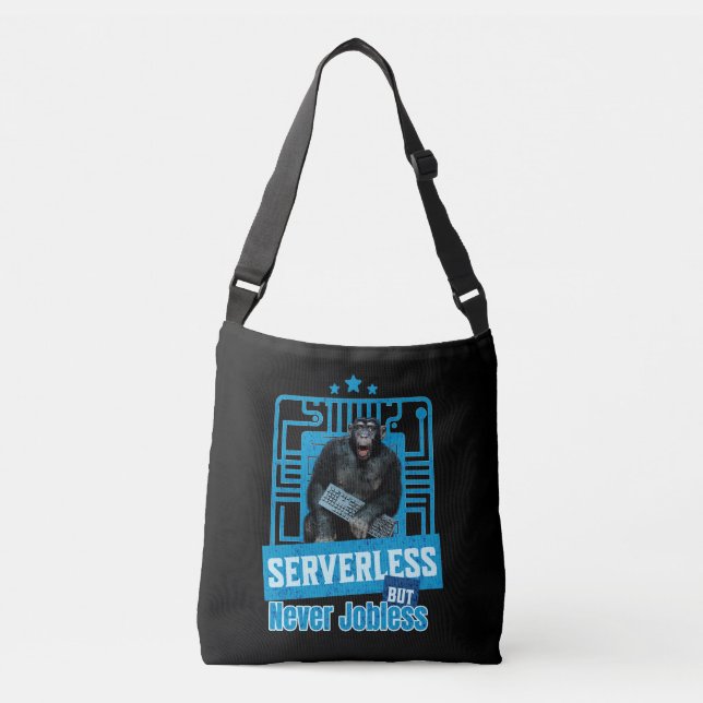 Bolsa Ajustável Humor de Desenvolvedor de Macaco Engraçado Sem Ser (Frente)