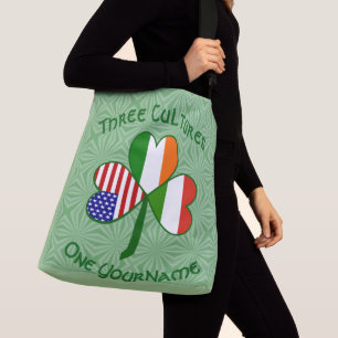 Bolsa Ajustável Hungria Irlanda EUA Trevo Bandeira Personalizada