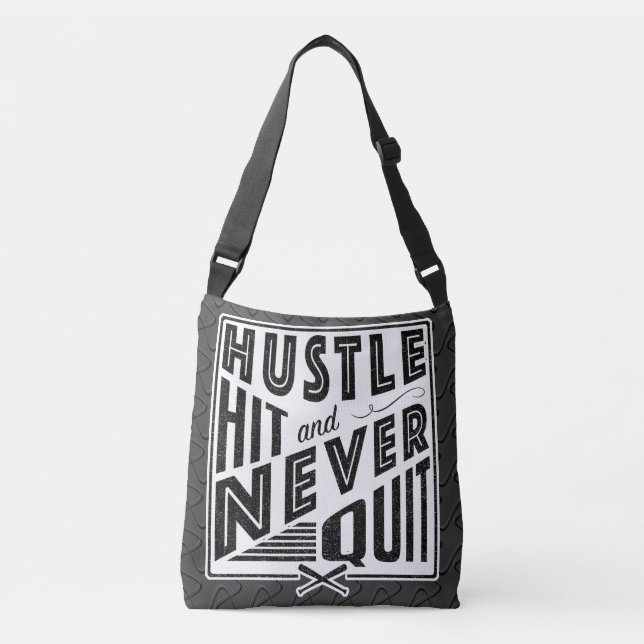 Bolsa Ajustável Hustle do Baseball Nunca Sair do Saco (Frente)