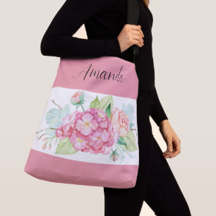 Bolsa Ajustável Hydrangea Flower Rosa Todo dia ou Praia