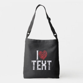 BOLSA AJUSTÁVEL I COM DESIGN DE CORAÇÃO VERMELHA