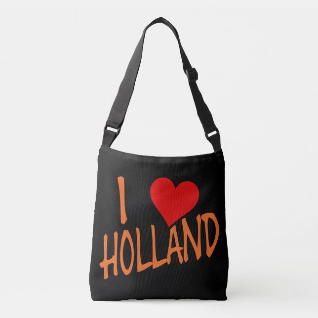 Bolsa Ajustável I Heart Holland ou no bk cbcnt (Frente)
