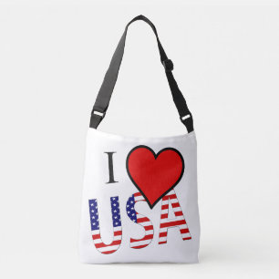 Bolsa Ajustável I Heart USA overlay cbcn