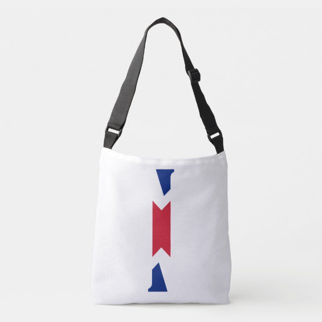 Bolsa Ajustável I Monograma sobreposto no Union Jack Flag bbbt (Frente)