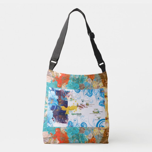 Bolsa Ajustável Ilhas dos Açores, Portugal (Frente)