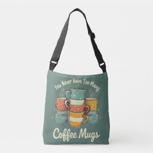 Bolsa Ajustável Ilustração da pilha de café retrô