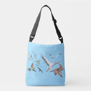 Bolsa Ajustável Ilustração de aves migratórias em voo