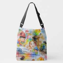 Bolsa Ajustável Ilustração de Contorno de Fadas Quimáticas