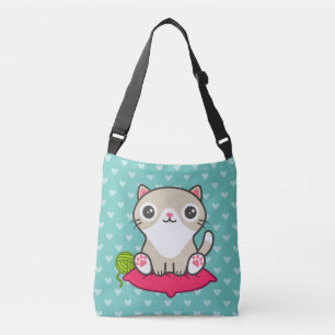 Bolsa Ajustável Ilustração de Gatinho de Cute