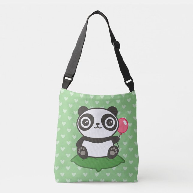 Bolsa Ajustável Ilustração de Panda Bonita (Frente)