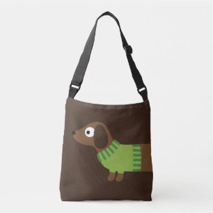 Bolsa Ajustável Ilustração longa bonito do Dachshund