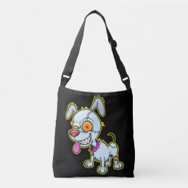 Bolsa Ajustável Ilustração Sassy Cranky Zombie Dog