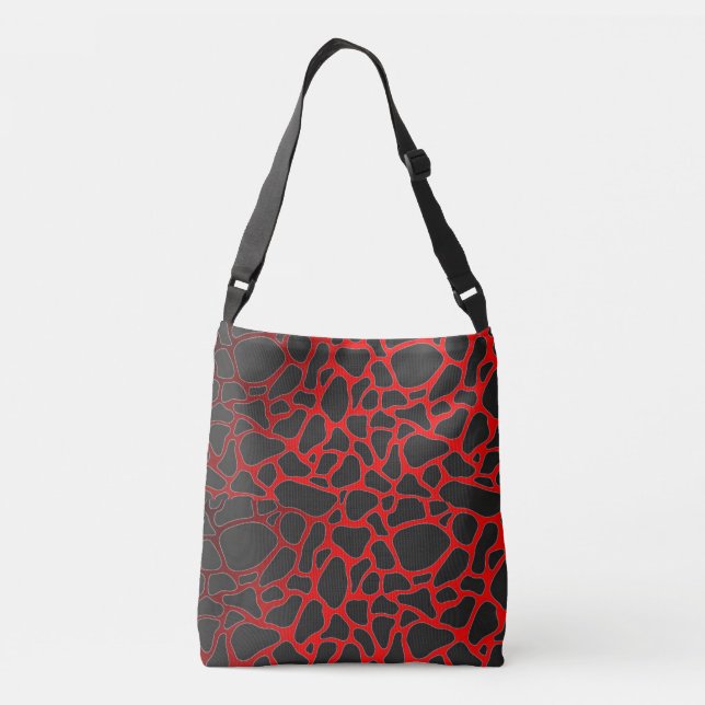 BOLSA AJUSTÁVEL IMPRESSÃO ANIMAL ELEGANTE DE LEOPARD CHEETAH PRETO (Verso)