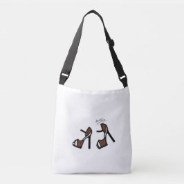 Bolsa Ajustável Impressão Calçado na moda - Xadrez de canela