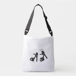 Bolsa Ajustável Impressão Calçado na moda - Xadrez preta