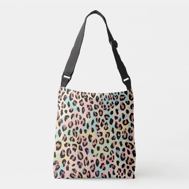 Bolsa Ajustável Impressão Colorida Pastel Leopard (Frente)