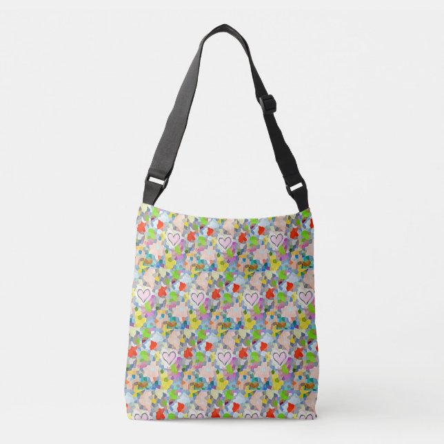 Bolsa Ajustável Impressão Cross body bag (Frente)