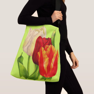 Bolsa Ajustável impressão das tulipas