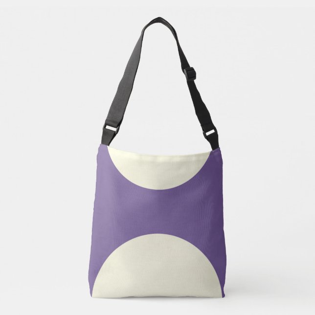 Bolsa Ajustável Impressão de abstrato de ponta dupla em roxo (Frente)