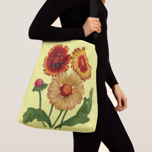Bolsa Ajustável impressão de flores gaillardias (Close Up)